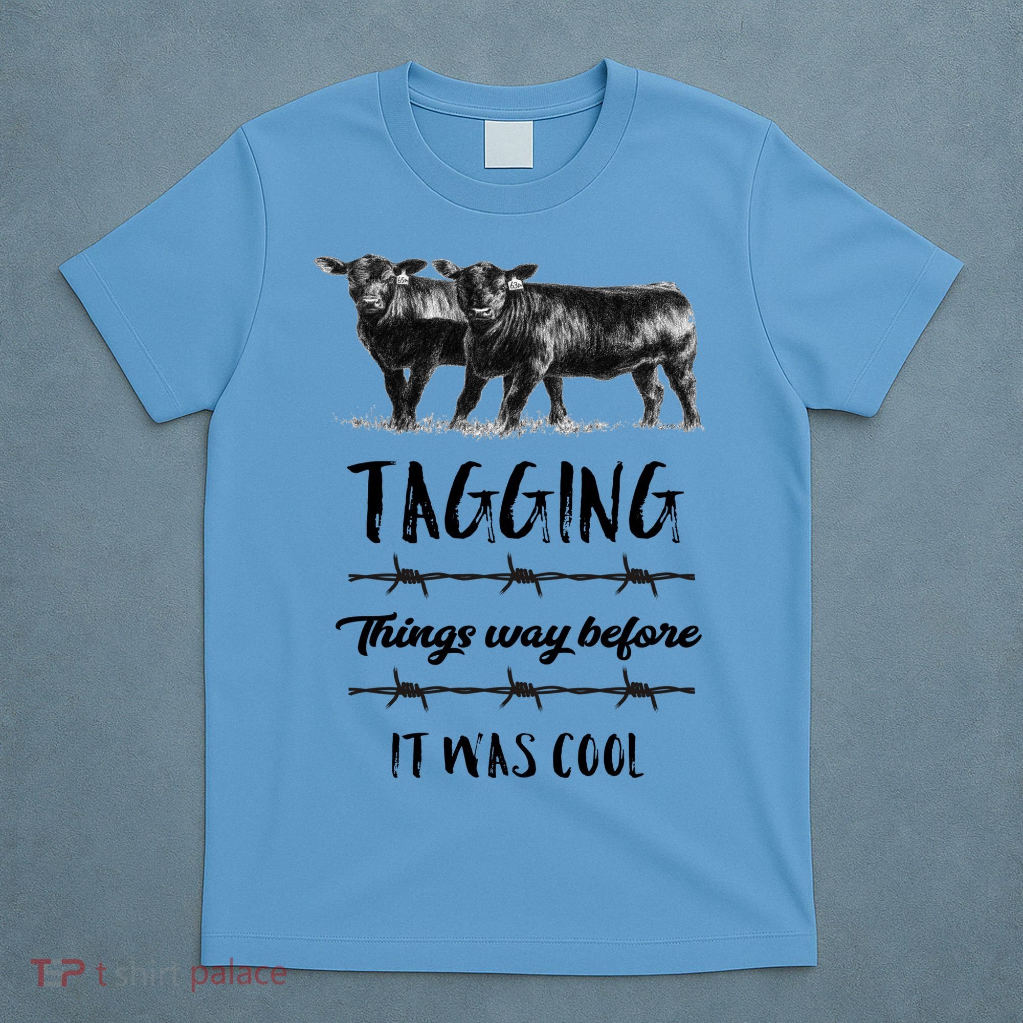 Tagging Things Before It Was Cool Great Gift Black Angus Gift T-Shirt