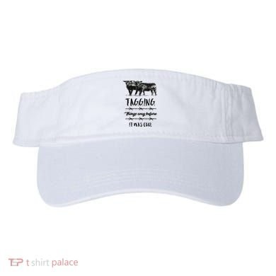 Tagging Things Before It Was Cool Great Gift Black Angus Gift Visor