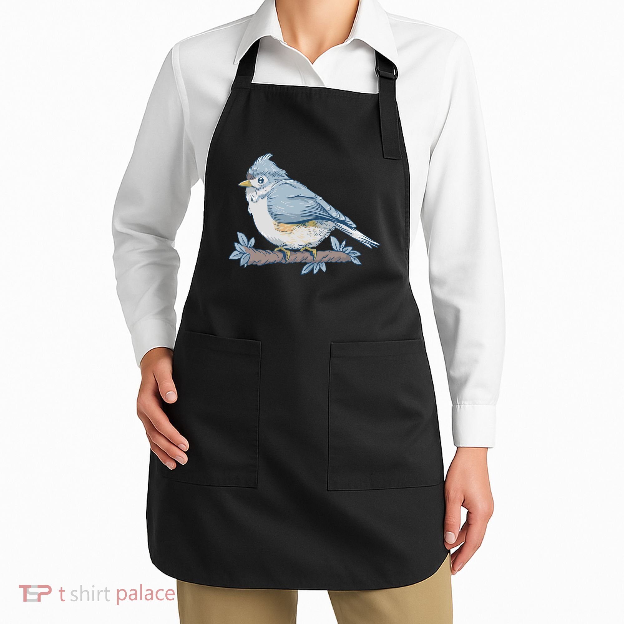 Tufted Titmouse Bird Cute Gift Apron