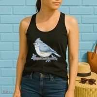 Tufted Titmouse Bird Cute Gift Women's Tank Top thumb 2