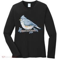 Tufted Titmouse Bird Cute Gift Women's Long Sleeve Shirt thumb 0