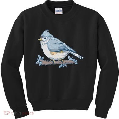 Tufted Titmouse Bird Cute Gift Kids Sweatshirt