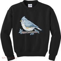Tufted Titmouse Bird Cute Gift Kids Sweatshirt thumb 0