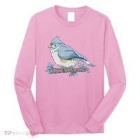 Tufted Titmouse Bird Cute Gift Long Sleeve Shirt thumb 0