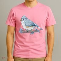Tufted Titmouse Bird Cute Gift T-Shirt thumb 3