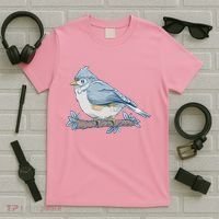 Tufted Titmouse Bird Cute Gift T-Shirt thumb 5