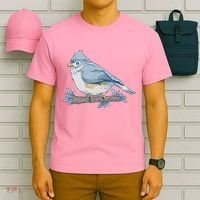 Tufted Titmouse Bird Cute Gift T-Shirt thumb 6