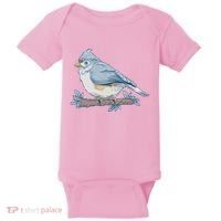 Tufted Titmouse Bird Cute Gift Baby Bodysuit thumb 0