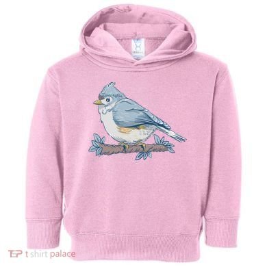 Tufted Titmouse Bird Cute Gift Toddler Hoodie