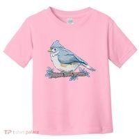 Tufted Titmouse Bird Cute Gift Toddler T-Shirt thumb 0