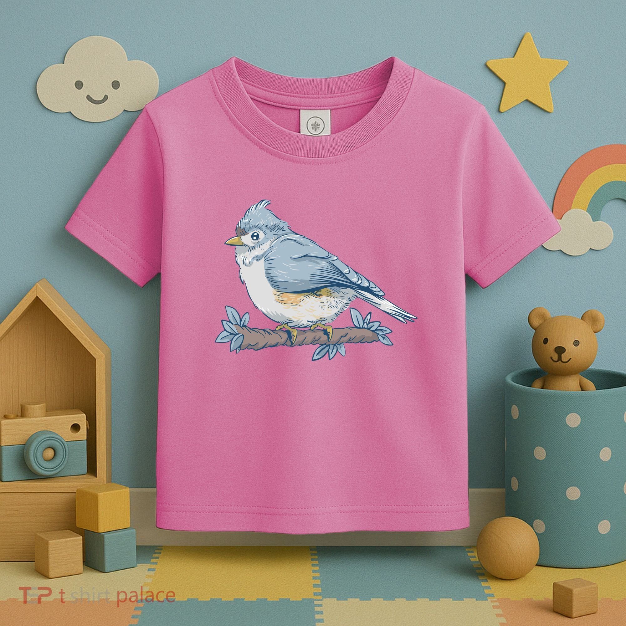 Tufted Titmouse Bird Cute Gift Toddler T-Shirt