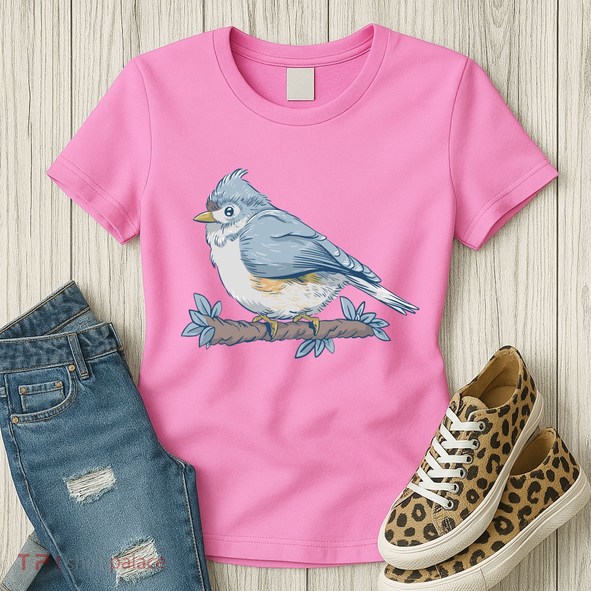 Tufted Titmouse Bird Cute Gift Women's T-Shirt