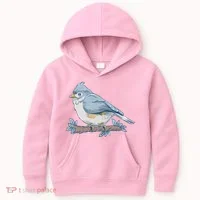 Tufted Titmouse Bird Cute Gift Kids Hoodie thumb 0