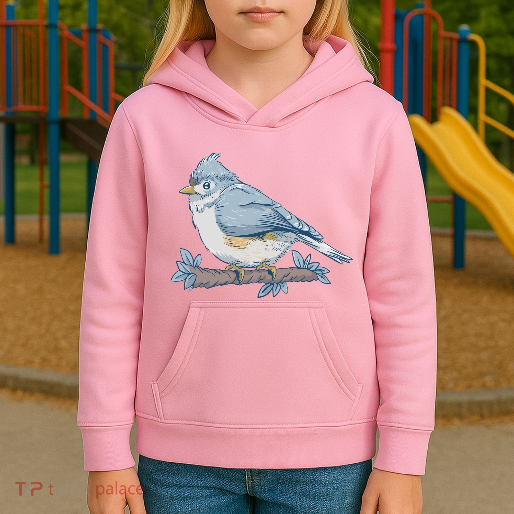 Tufted Titmouse Bird Cute Gift Kids Hoodie
