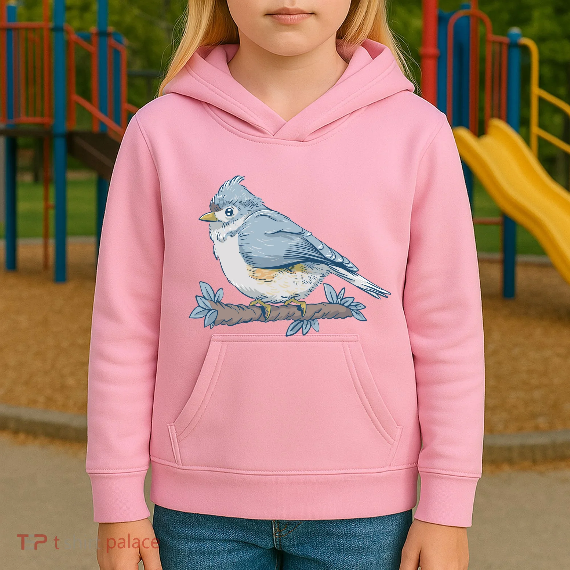 Tufted Titmouse Bird Cute Gift Kids Hoodie