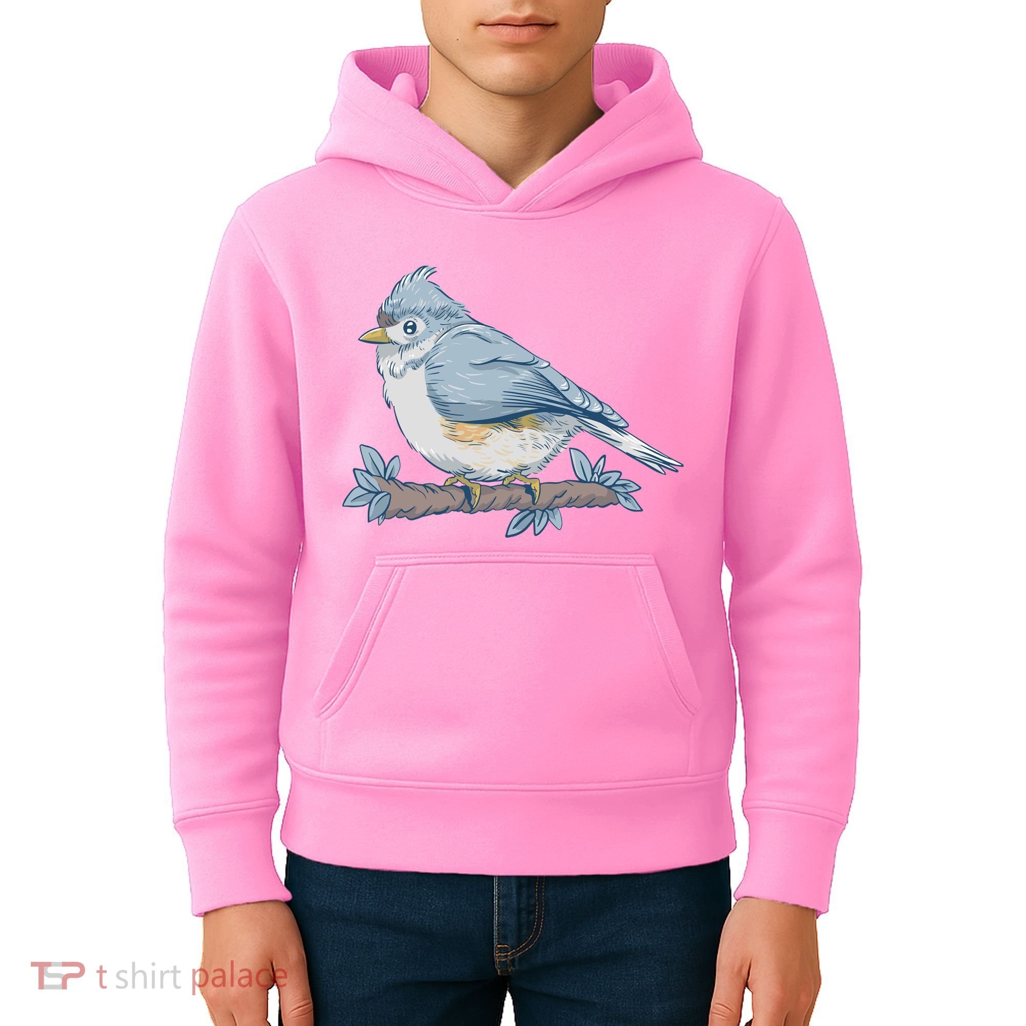 Tufted Titmouse Bird Cute Gift Kids Hoodie