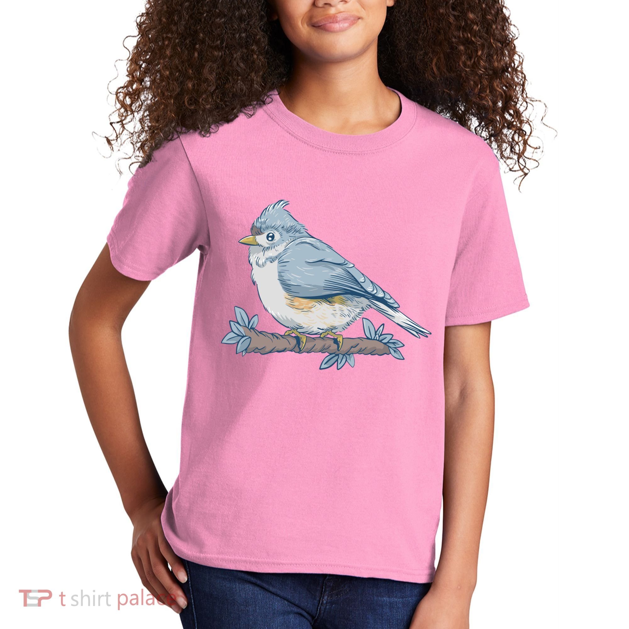 Tufted Titmouse Bird Cute Gift Kids T-Shirt