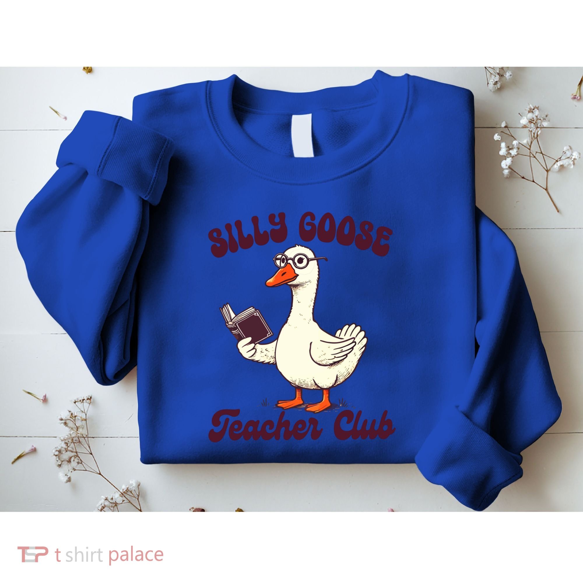 Teacher Teaching Back To School Silly Goose Teacher Club Gift Sweatshirt