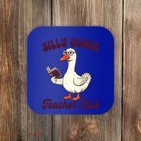 Teacher Teaching Back To School Silly Goose Teacher Club Gift Coaster thumb 0