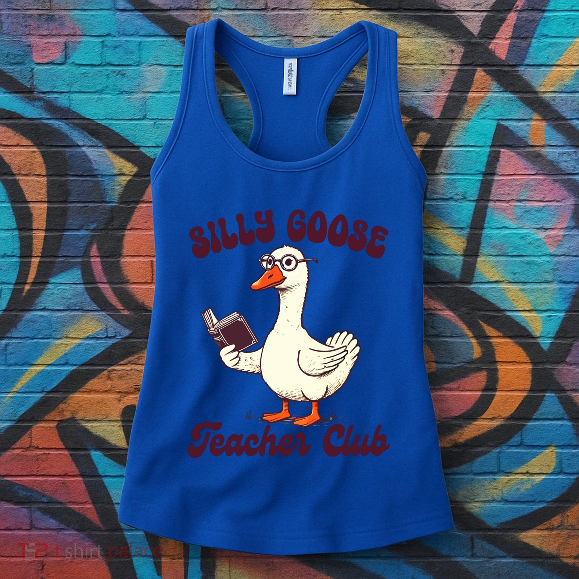 Teacher Teaching Back To School Silly Goose Teacher Club Gift Women's Tank Top