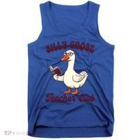 Teacher Teaching Back To School Silly Goose Teacher Club Gift Tank Top thumb 0