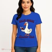Teacher Teaching Back To School Silly Goose Teacher Club Gift Women's T-Shirt thumb 4