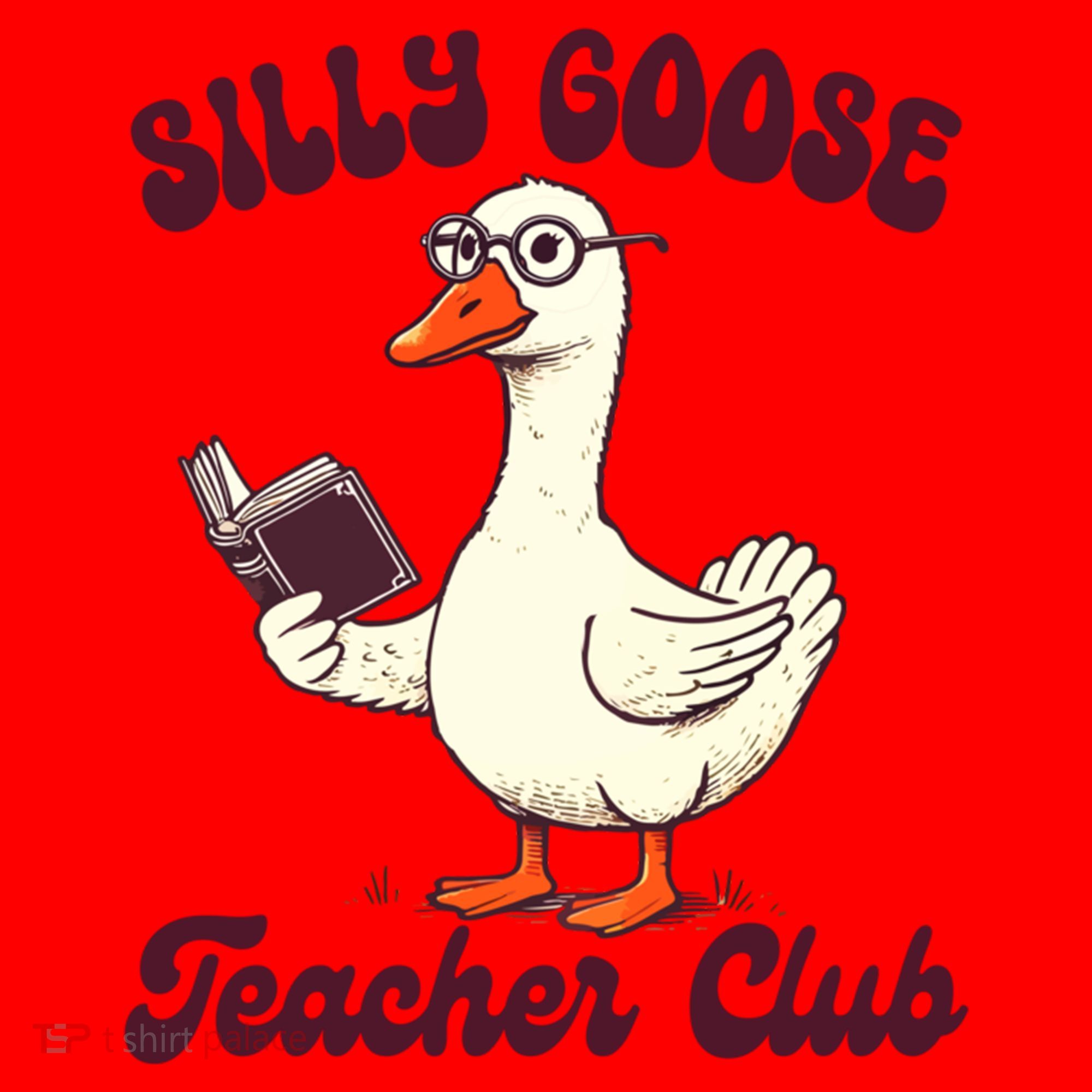 Teacher Teaching Back To School Silly Goose Teacher Club Gift Santa Hat