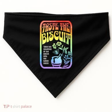 Taste The Biscuit Taste The Goodness USA-Made Doggie Bandana