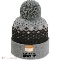 Taste The Biscuit Funny Meme The Baniff Cuffed Pom Beanie thumb 0