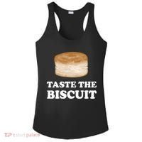 Taste The Biscuit Funny Meme Ladies PosiCharge Competitor Racerback Tank thumb 0