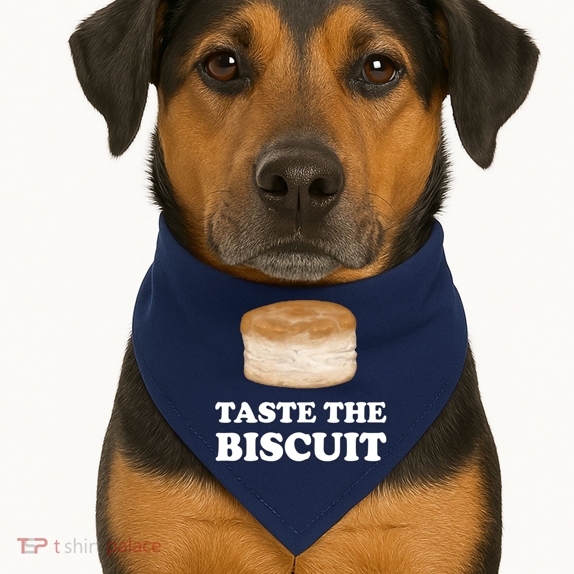 Taste The Biscuit Funny Meme USA-Made Doggie Bandana