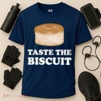 Taste The Biscuit Funny Meme Cooling Performance Crew T-Shirt thumb 3