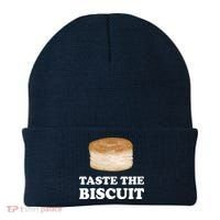 Taste The Biscuit Funny Meme Beanie thumb 0
