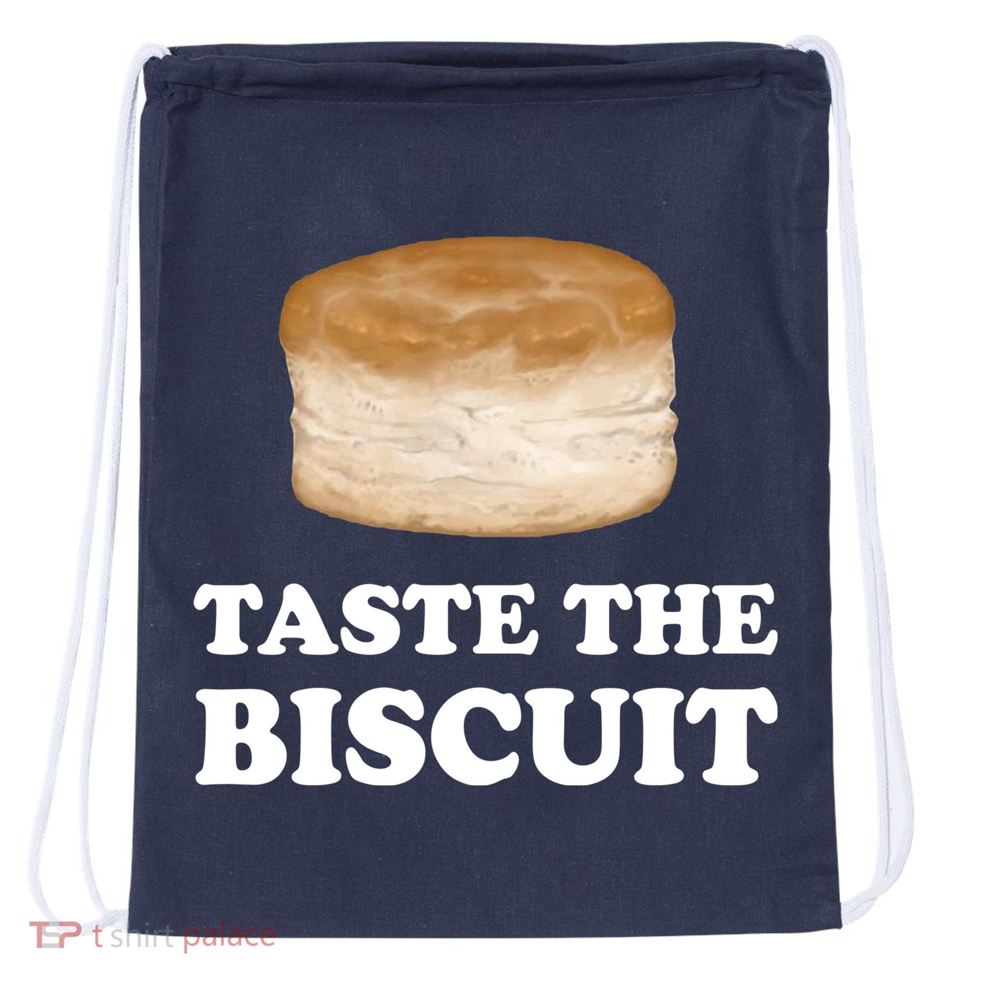 Taste The Biscuit Funny Meme Drawstring Bag