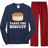 Taste The Biscuit Funny Meme Long Sleeve Pajama Set thumb 0