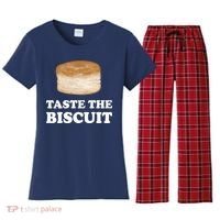 Taste The Biscuit Funny Meme Women's Flannel Pajama Set thumb 0