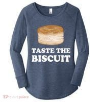 Taste The Biscuit Funny Meme Women's Perfect Tri Tunic Long Sleeve Shirt thumb 0