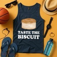 Taste The Biscuit Funny Meme Tank Top thumb 4