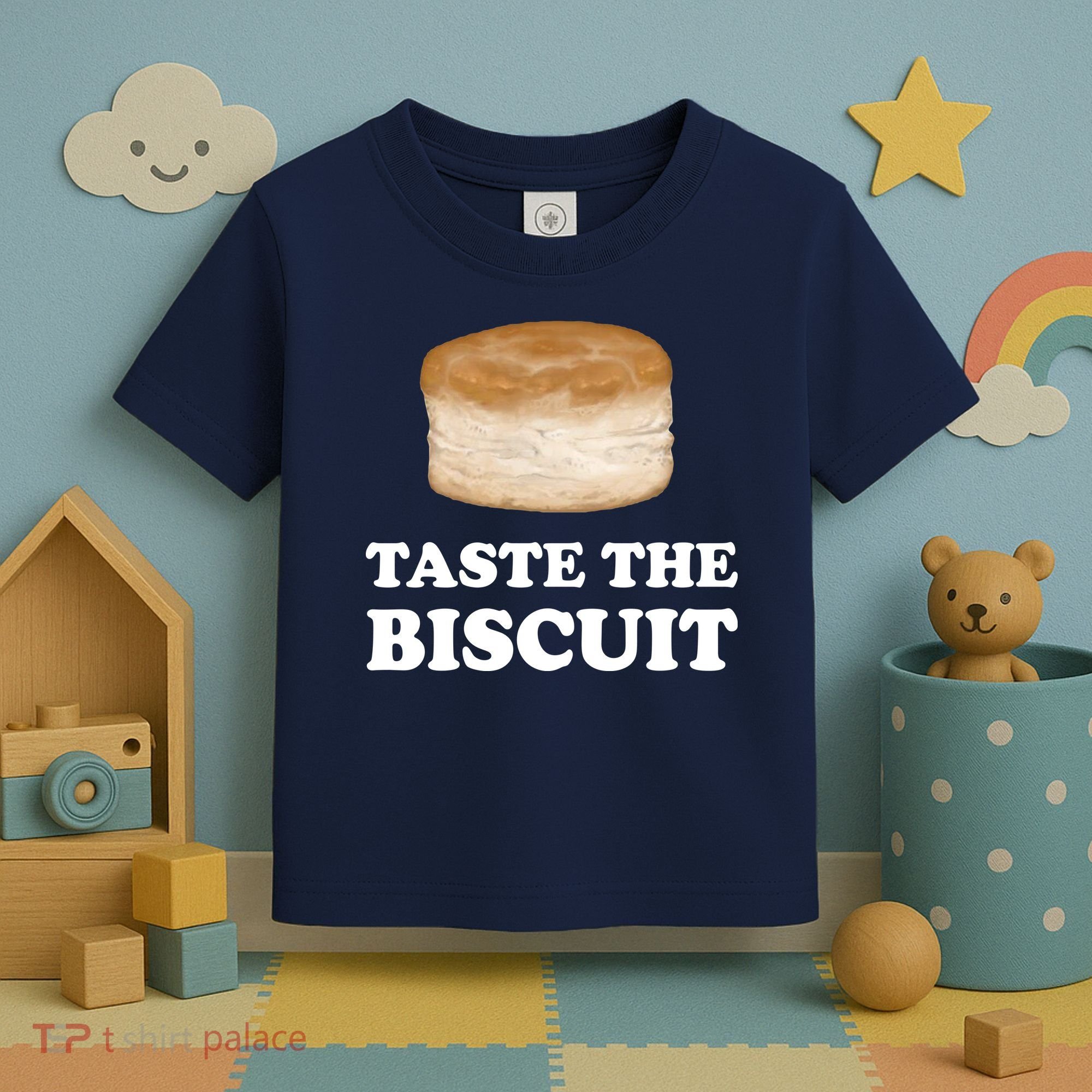 Taste The Biscuit Funny Meme Toddler T-Shirt