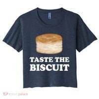 Taste The Biscuit Funny Meme Women's Crop Top Tee thumb 0