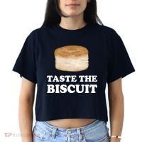 Taste The Biscuit Funny Meme Women's Crop Top Tee thumb 2