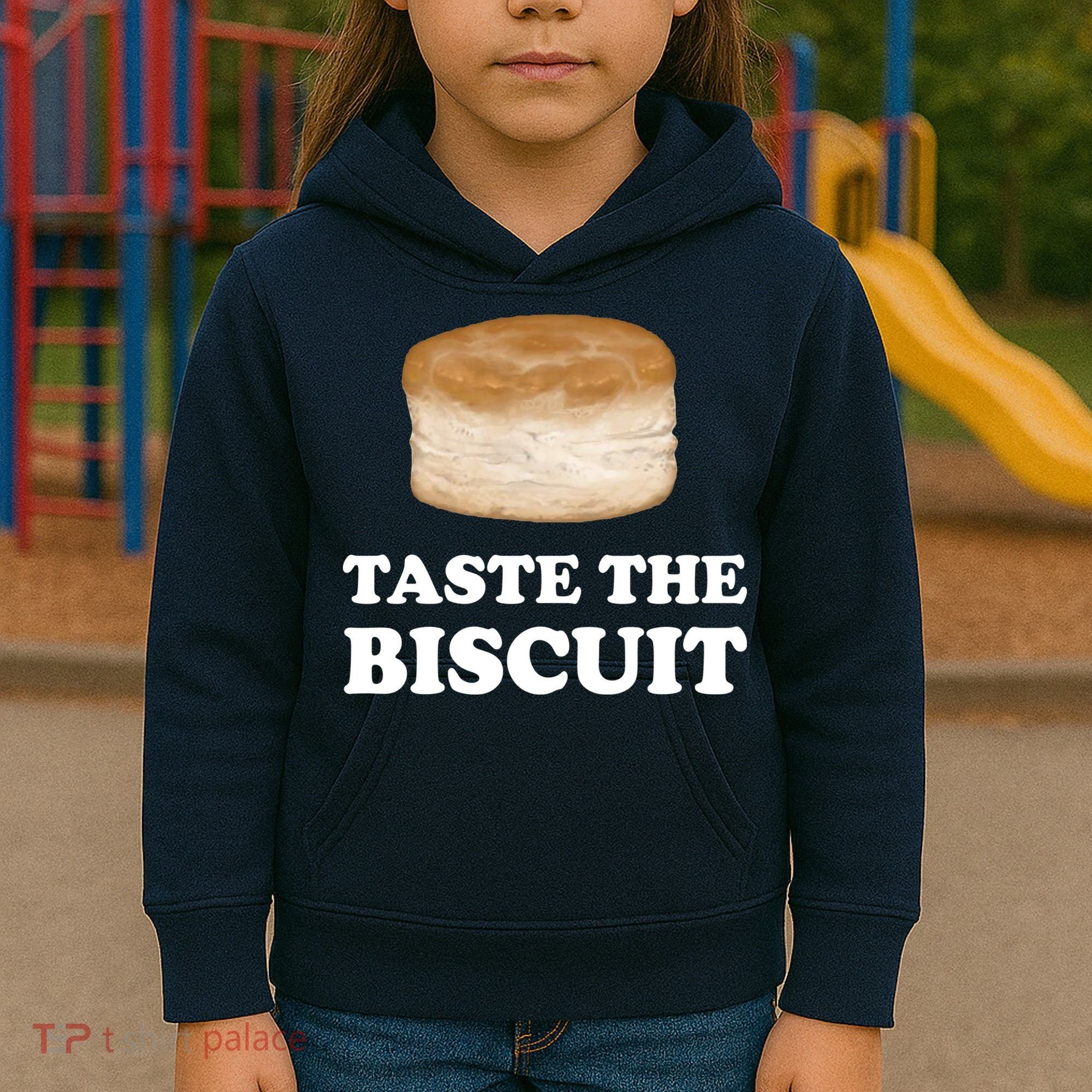 Taste The Biscuit Funny Meme Kids Hoodie