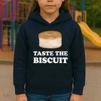 Taste The Biscuit Funny Meme Kids Hoodie thumb 3