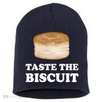 Taste The Biscuit Funny Meme Short Acrylic Beanie thumb 0