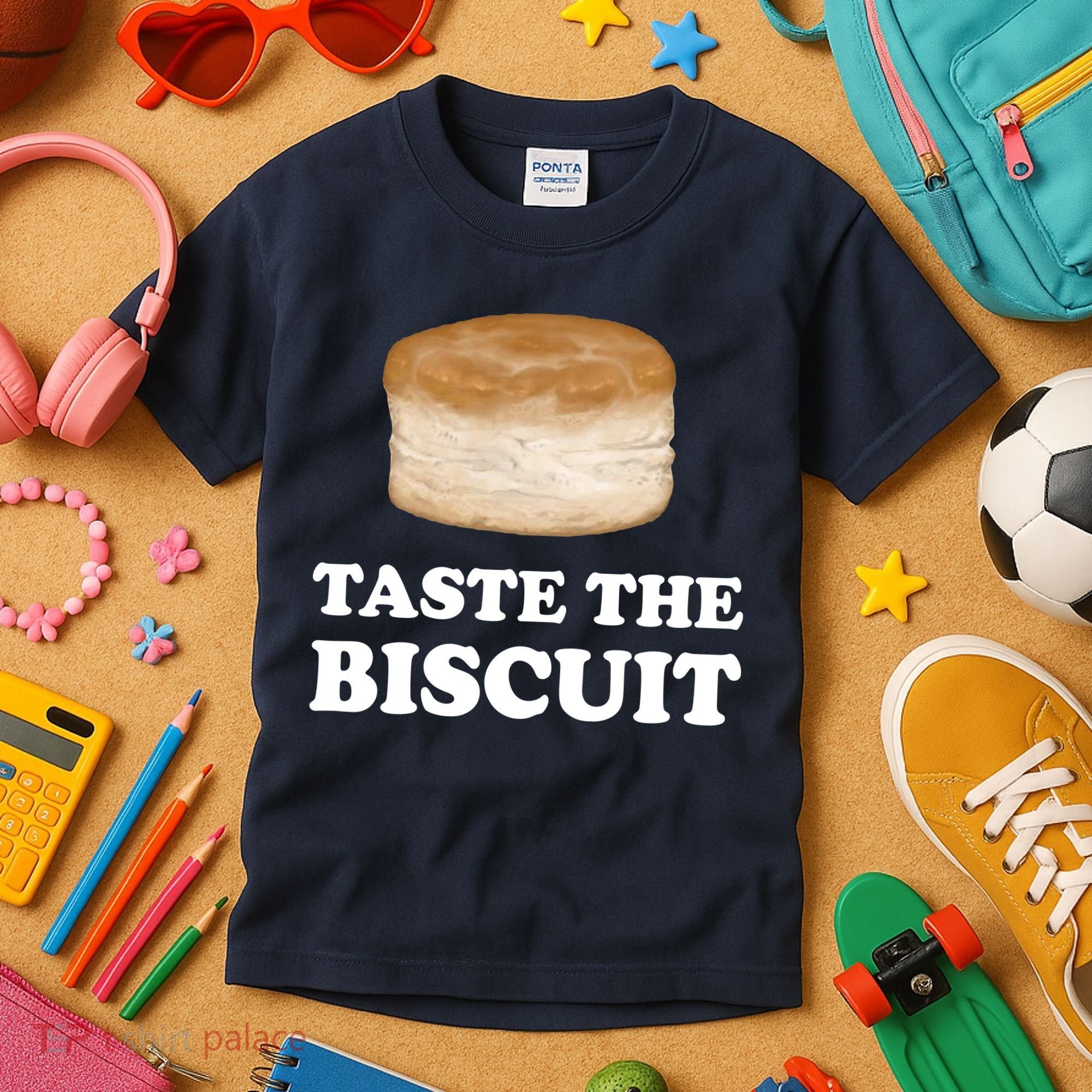 Taste The Biscuit Funny Meme Kids T-Shirt