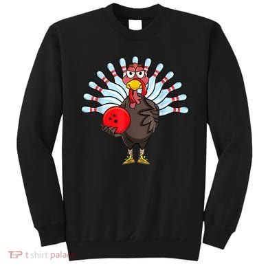 Thanksgiving Turkey Bowling Pin Matching Team Sweatshirt