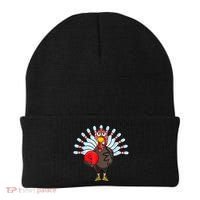 Thanksgiving Turkey Bowling Pin Matching Team Beanie thumb 0