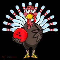 Thanksgiving Turkey Bowling Pin Matching Team Coaster thumb 2
