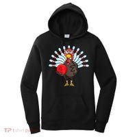Thanksgiving Turkey Bowling Pin Matching Team Women's Hoodie thumb 0