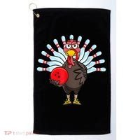 Thanksgiving Turkey Bowling Pin Matching Team Golf Towel thumb 0